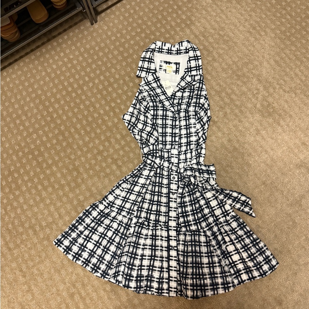 Black and White Plaid Dress from Anthropologie.